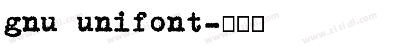 gnu unifont字体转换